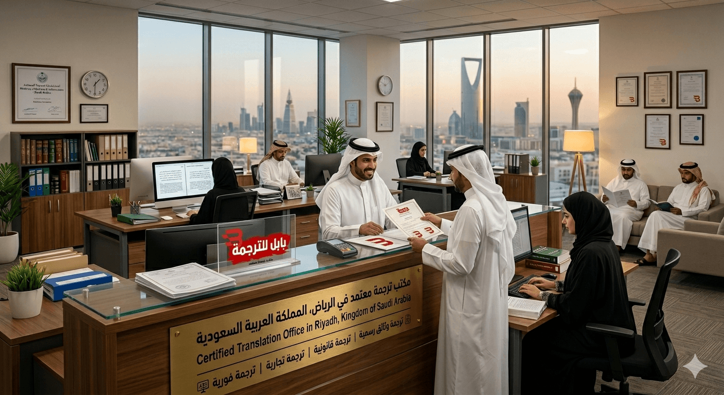 مكتب ترجمة معتمد بالرياض